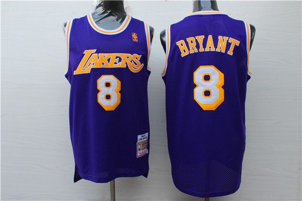 Men 2017 NBA Los Angeles Lakers 8 Kobe Bryant purple nike jersey
